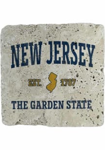 New Jersey The Garden State Coaster - White