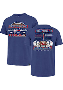 47 Buffalo Bills Blue 2025 Schedule Short Sleeve Fashion T Shirt