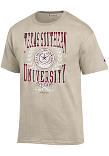 Champion Texas Southern Tigers Oatmeal Arch Name Crest Short Sleeve T Shirt