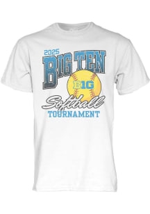 Big Ten 2025 Big Ten Softball Short Sleeve T Shirt - White