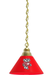 Gold Wisconsin Badgers Mascot Single Billiard Lamp