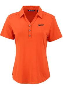 Cutter and Buck Idaho State Bengals Womens Orange Vault Forge Eco Polo Short Sleeve Polo Shirt
