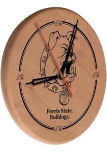 Ferris State Bulldogs Laser Engraved Wall Clock