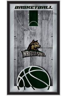 Wright State Raiders Basketball Hanging Back Bar Mirror