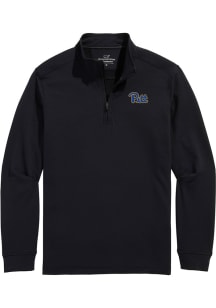 Mens Pitt Panthers Black Vineyard Vines Clubhouse Qtr Zip Pullover