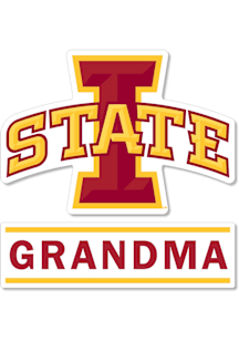 Iowa State Cyclones 3 Inch Grandma Auto Decal - Cardinal