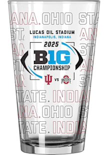Big Ten 2025 Football Championship Dueling Matchup 16oz Pint Glass - White