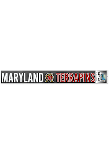 Maryland Terrapins Long Text Auto Strip - Red
