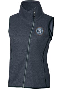 Cutter and Buck New York City FC Womens Navy Blue Mainsail Asymmetrical Vest