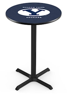 BYU Cougars Cross Base Pub Table