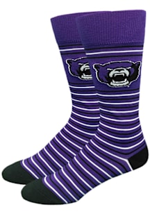 Central Arkansas Bears Stripe Mens Dress Socks