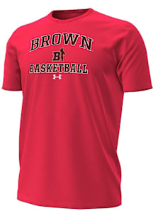 Under Armour Brown Bears Red Basketball Performance Short Sleeve T Shirt
