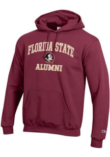 Champion Florida State Seminoles Mens Red Logo Alumni Powerblend Long Sleeve Hoodie