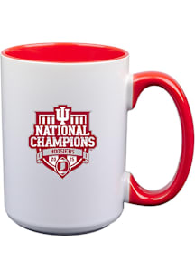 Indiana Hoosiers 2025 College Football Champions 15oz Inner Color Ceramic Mug - White