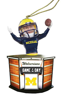 Michigan Wolverines 4in Game Day Ornament - Navy Blue