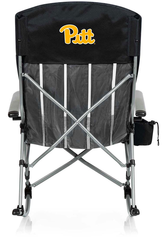 University Of Northern Iowa Panthers Folding Camping Chair – Black Portable Chair With Cup Holders & Carry Bag, Supports 300 Lbs