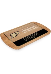 Purdue Boilermakers Brown Picnic Time Billboard Glass Top Serving Tray