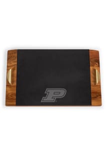 Purdue Boilermakers Black Picnic Time Covina Slate Serving Tray