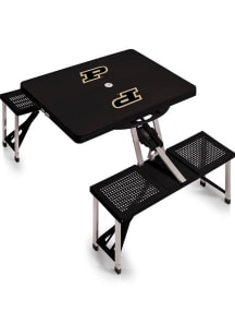 Black Purdue Boilermakers Portable Picnic Table