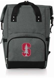 Picnic Time Stanford Cardinal Grey Roll Top Cooler Backpack
