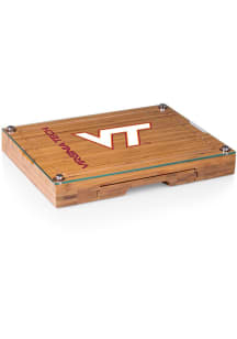 Virginia Tech Hokies Concerto Tool Set and Glass Top Cheese Serving Tray