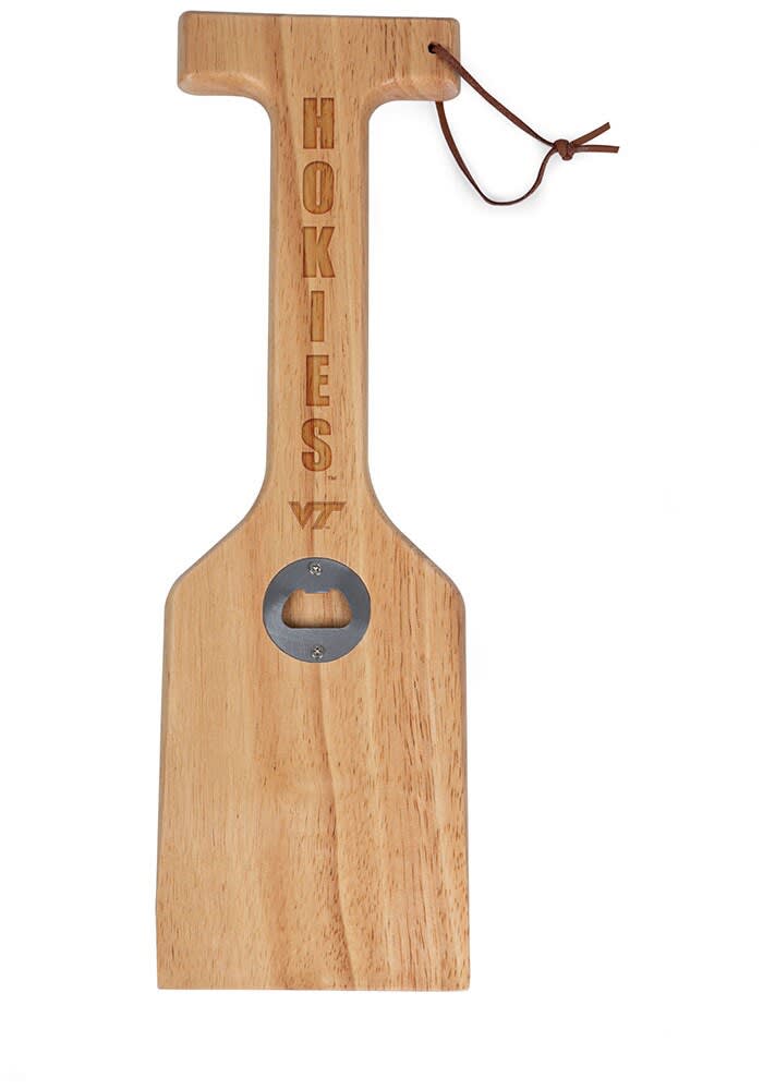 Virginia Tech Hokies - Hardwood BBQ Grill Scraper with Bottle Opener