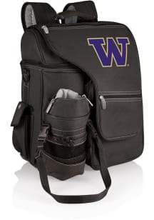Picnic Time Washington Huskies Black Turismo Cooler Backpack