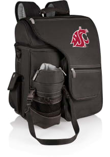 Picnic Time Washington State Cougars Black Turismo Cooler Backpack