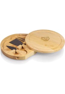 Wisconsin Badgers Brown Picnic Time Tools Set and Brie Cheese Kitchen Cutting Board