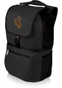 Picnic Time Wyoming Cowboys Black Zuma Cooler Backpack