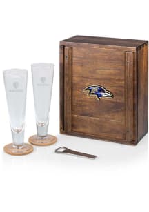 Baltimore Ravens Pilsner Beer Glass Gift Set Drink Set