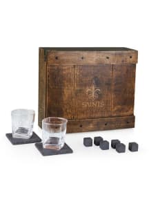 New Orleans Saints Whiskey Box Drink Set