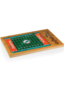 Miami Dolphins Icon Glass Top Cutting Board