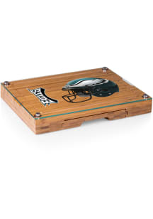 Philadelphia Eagles Concerto Tool Set and Glass Top Cheese Serving Tray
