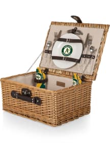 Oakland Athletics Brown Classic Picnic Basket Tote