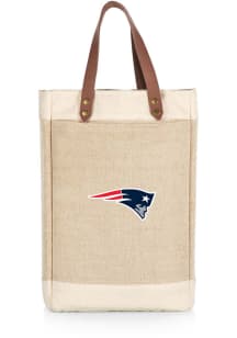 New England Patriots Jute 2 Bottle Insulated Bag Wine Accessory