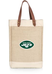 New York Jets Jute 2 Bottle Insulated Bag Wine Accessory