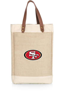 San Francisco 49ers Jute 2 Bottle Insulated Bag Wine Accessory