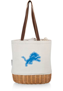 Detroit Lions Tan Pico Canvas and Wicker Tote