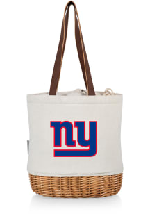 New York Giants Tan Pico Canvas and Wicker Tote