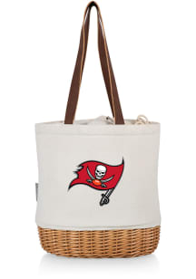 Tampa Bay Buccaneers Tan Pico Canvas and Wicker Tote