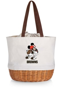 Cleveland Browns Beige Disney Mickey Canvas and Willow Tote