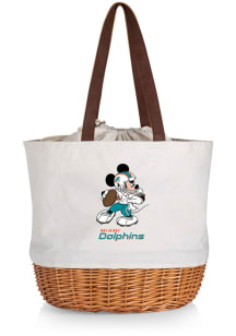Miami Dolphins Beige Disney Mickey Canvas and Willow Tote