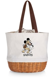 New Orleans Saints Beige Disney Mickey Canvas and Willow Tote