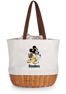 Pittsburgh Steelers Beige Disney Mickey Canvas and Willow Tote