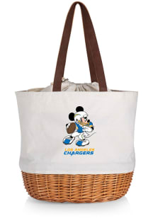 Los Angeles Chargers Beige Disney Mickey Canvas and Willow Tote