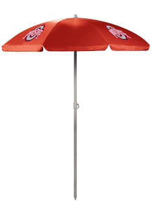 Red Ohio State Buckeyes Color Beach Sunshade Umbrella Tent