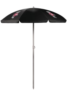 Black Wisconsin Badgers Beach Sunshade Umbrella Tent
