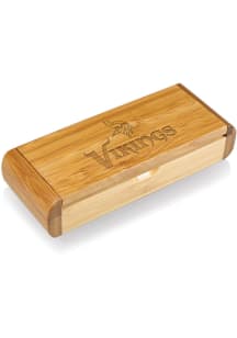 Minnesota Vikings Elan Bamboo Box and Deluxe Bottle Opener