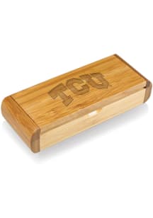TCU Horned Frogs Elan Bamboo Box and Deluxe Bottle Opener